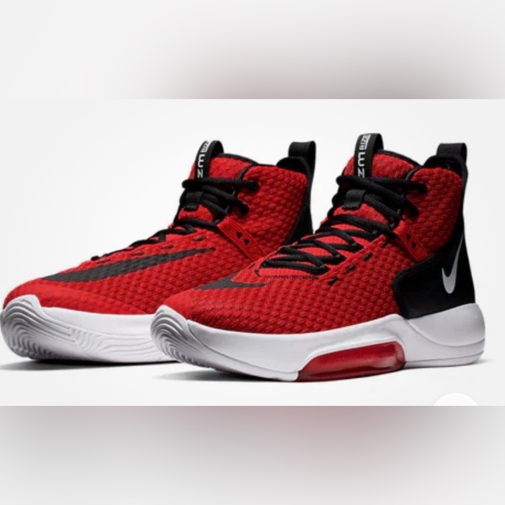 Nike Men's Red and Black Athletic Sneakers